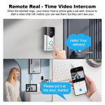 SriHome DH051+DH002 4MP HD Smart WiFi Video PIR Visual Doorbell Set - Trustpick