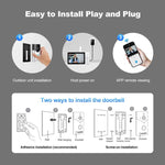 SriHome DH051+DH002 4MP HD Smart WiFi Video PIR Visual Doorbell Set - Trustpick