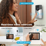 SriHome DH051+DH002+DH008 4MP HD Smart WiFi Video PIR Visual Doorbell Set - Trustpick
