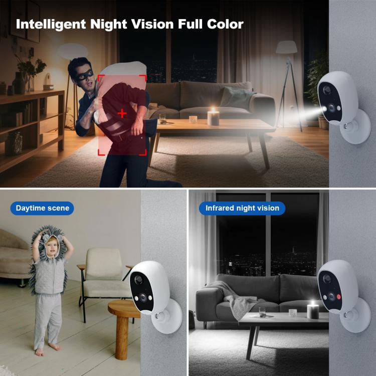 SriHome DH051+DH002+DH008 4MP HD Smart WiFi Video PIR Visual Doorbell Set - Trustpick