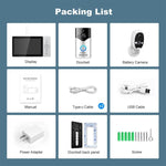 SriHome DH051+DH002+DH008 4MP HD Smart WiFi Video PIR Visual Doorbell Set - Trustpick