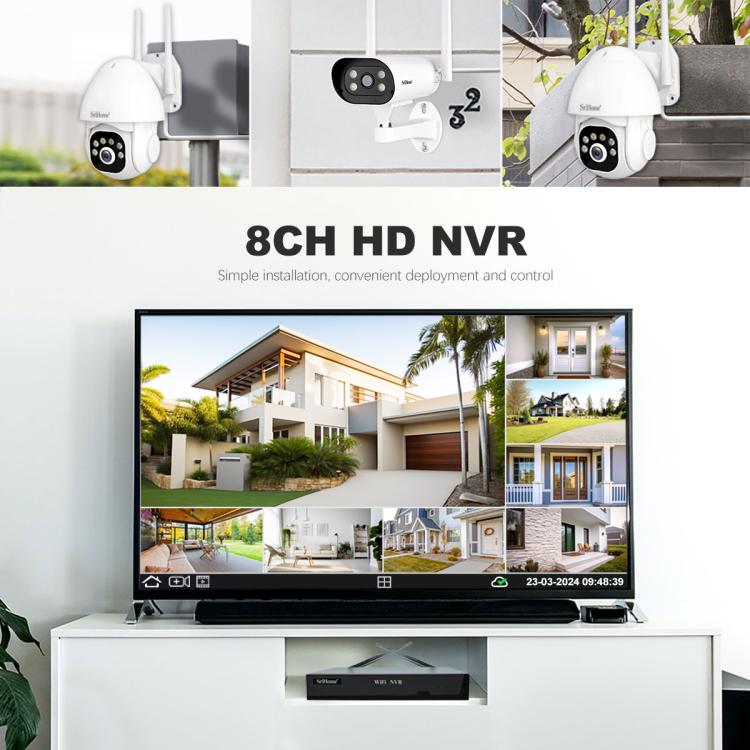 SriHome NVS001E - IPC039B 5MP 8CH HD NVR Wireless Cameras Set - Trustpick