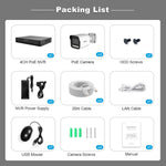 SriHome NVS005 - POE065 3MP HD 4 - CH POE Camera Network Video Recorder Kit - Trustpick