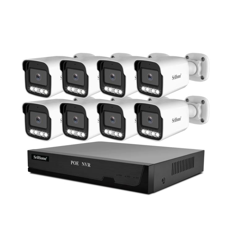 SriHome NVS005 - POE065 3MP HD 8 - CH POE Camera Network Video Recorder Kit - Trustpick