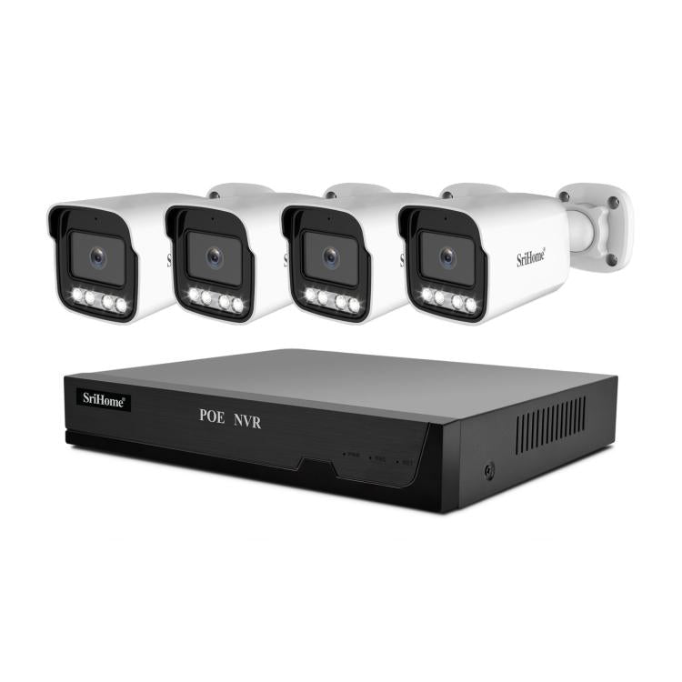 SriHome NVS005 - POE065 5MP HD 4 - CH POE Camera Network Video Recorder Kit - Trustpick