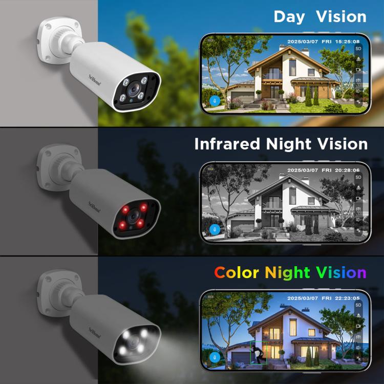 SriHome NVS008 - AHD006 2MP HD 4 - CH XVR NVR Camera Network Video Recorder Kit - Trustpick