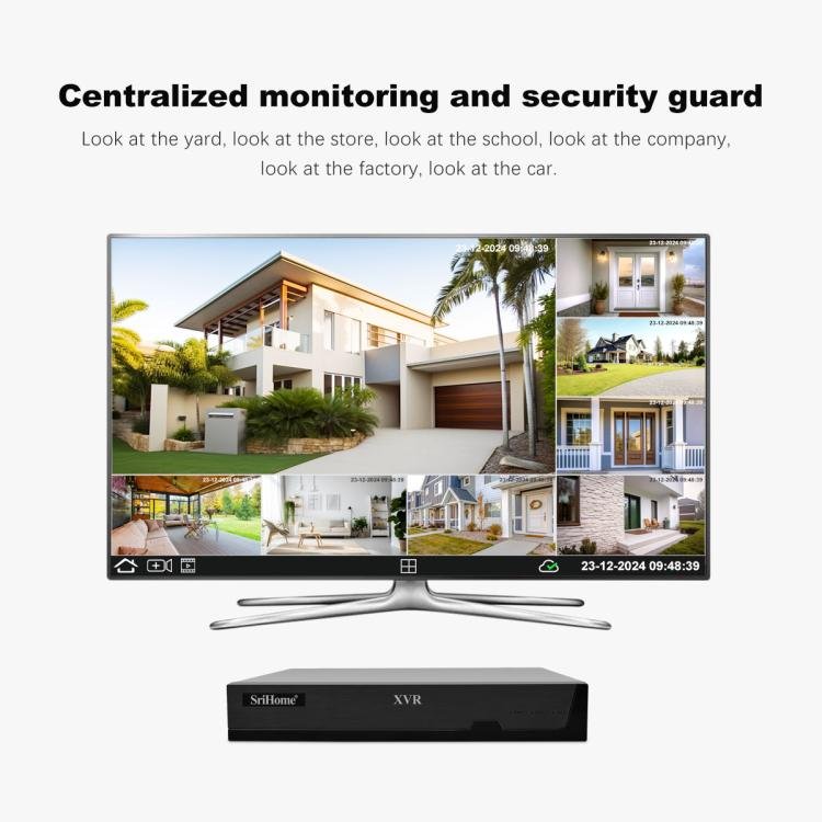 SriHome NVS008 - AHD006 2MP HD 8 - CH XVR NVR Camera Network Video Recorder Kit - Trustpick