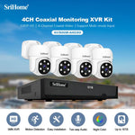 SriHome NVS008 - AHD030 5MP HD 4 - CH XVR NVR Camera Network Video Recorder Kit - Trustpick