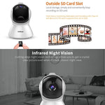 SriHome SH025 2.0 Million Pixels 1080P HD AI Auto - tracking IP Camera, Support Two Way Audio / Motion Tracking / Humanoid Detection / Night Vision / TF Card, AU Plug - Trustpick