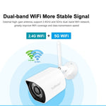 SriHome SH034 5.0MP Mini Dual 2.4 / 5G WiFi Outdoor Waterproof Video Surveillance Color Night Vision Security CCTV Cam - Trustpick