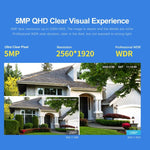 SriHome SH034 5.0MP Mini Dual 2.4 / 5G WiFi Outdoor Waterproof Video Surveillance Color Night Vision Security CCTV Cam - Trustpick