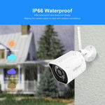 SriHome SH034 5.0MP Mini Dual 2.4 / 5G WiFi Outdoor Waterproof Video Surveillance Color Night Vision Security CCTV Cam - Trustpick