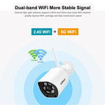 SriHome SH034C 4.0MP AI Humanoid Tracking WiFi Outdoor Surveillance Camera - Trustpick