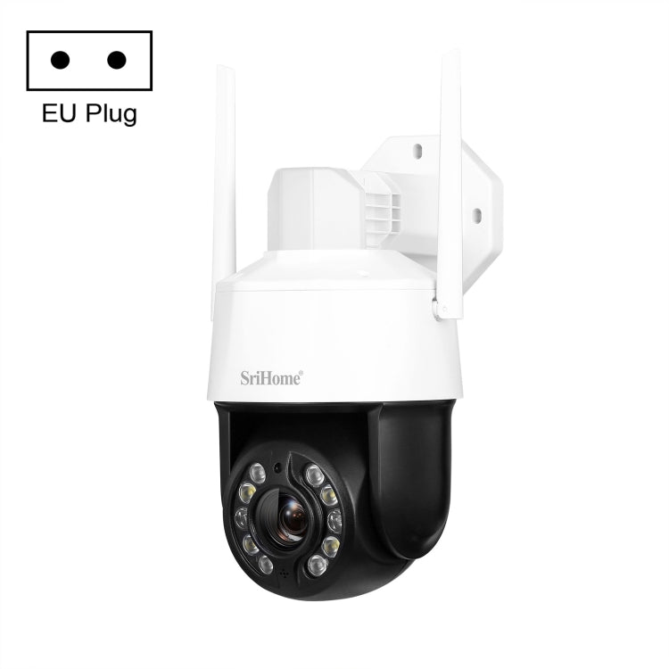 SriHome SH041 5.0MP 20X Optical Zoom 2.4G/5G WiFi Waterproof AI Auto Tracking H.265 Video Surveillance - Trustpick