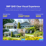 SriHome SH041 5.0MP 20X Optical Zoom 2.4G/5G WiFi Waterproof AI Auto Tracking H.265 Video Surveillance - Trustpick