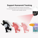 SriHome SH041 5.0MP 20X Optical Zoom 2.4G/5G WiFi Waterproof AI Auto Tracking H.265 Video Surveillance - Trustpick