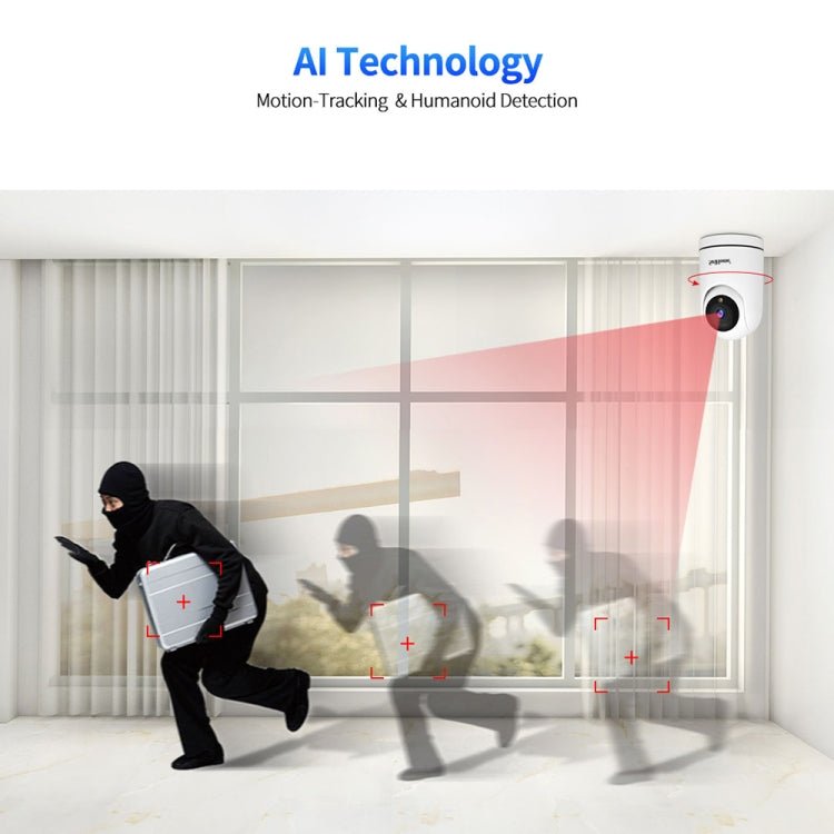 SriHome SH042 2.0MP 1080P HD AI WiFi Pan - tilt Surveillance Camera - Trustpick