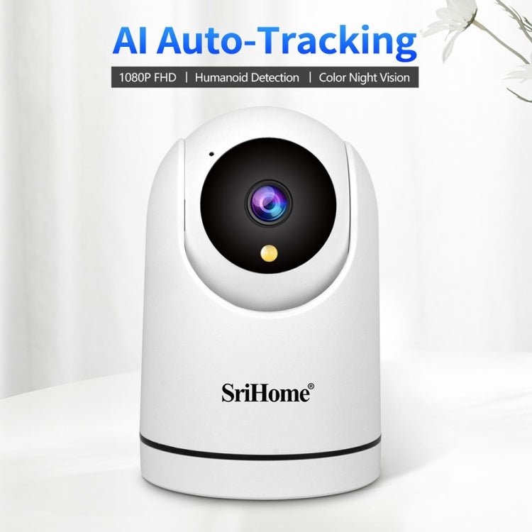 SriHome SH042 2.0MP 1080P HD AI WiFi Pan - tilt Surveillance Camera - Trustpick