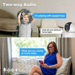 SriHome SH046 4.0 Million Pixels FHD Low Power Consumption Wireless Home Security Camera System - Trustpick