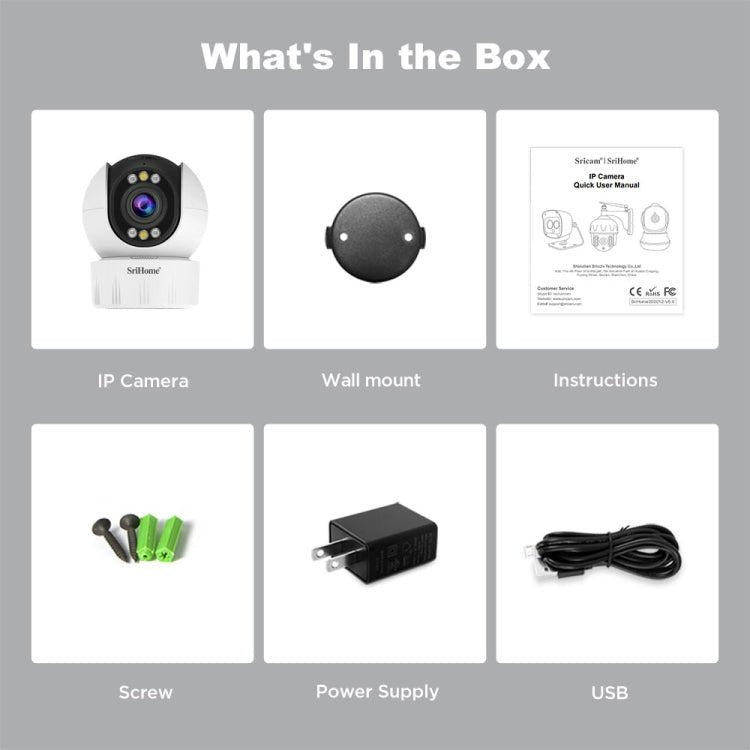 SriHome SH046 4.0 Million Pixels FHD Low Power Consumption Wireless Home Security Camera System - Trustpick