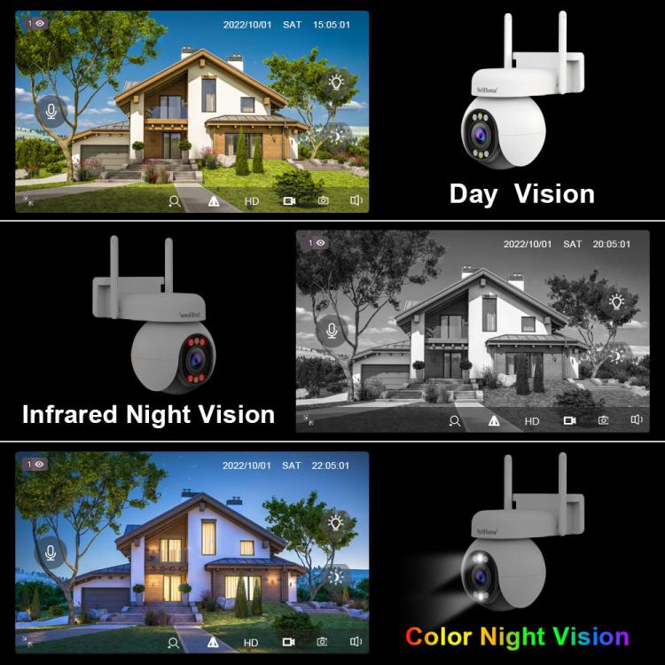 Srihome SH051 4MP 5X Optical Zoom PTZ HD Camera - Trustpick