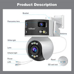 SriHome SH055B 8MP HD Multi - lens Super Wide Angle Panoramic PTZ Dome Camera - Trustpick