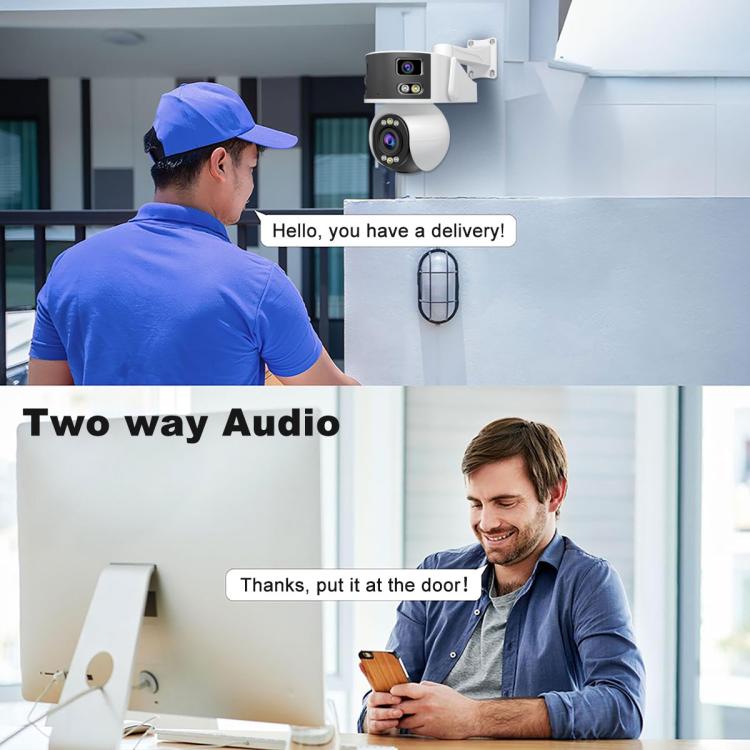 SriHome SH055B 8MP HD Multi - lens Super Wide Angle Panoramic PTZ Dome Camera - Trustpick