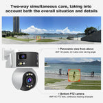 SriHome SH055B 8MP HD Multi - lens Super Wide Angle Panoramic PTZ Dome Camera - Trustpick