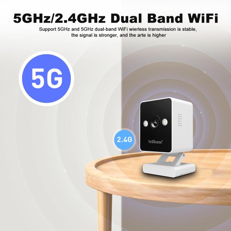 SriHome SH057 4MP HD Two - way Video Output Mini Camera Supports Night Vision - Trustpick