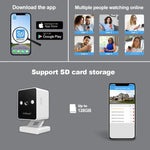 SriHome SH057 4MP HD Two - way Video Output Mini Camera Supports Night Vision - Trustpick