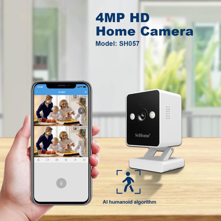 SriHome SH057 4MP HD Two - way Video Output Mini Camera Supports Night Vision - Trustpick