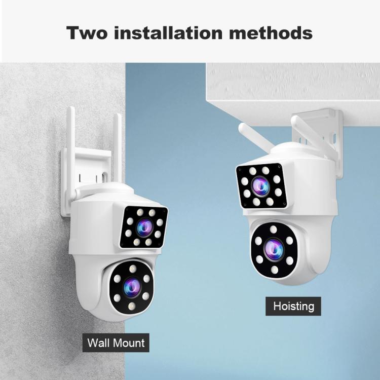 Srihome SH063 4MP Dual Lens Panoramic Surveillance HD Camera - Trustpick