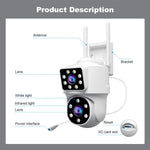 Srihome SH063 4MP Dual Lens Panoramic Surveillance HD Camera - Trustpick