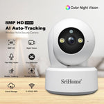SriHome SH064 8MP HD Two - way Video Mini Camera Supports Night Vision - Trustpick