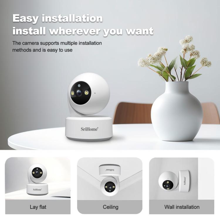 SriHome SH064 8MP HD Two - way Video Mini Camera Supports Night Vision - Trustpick