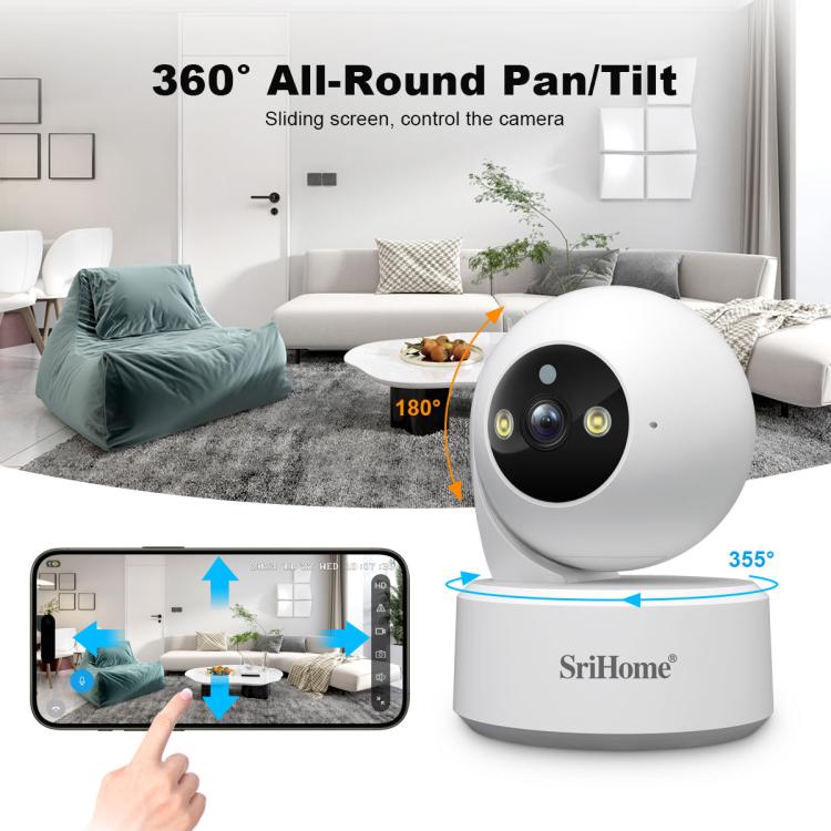 SriHome SH064 8MP HD Two - way Video Mini Camera Supports Night Vision - Trustpick