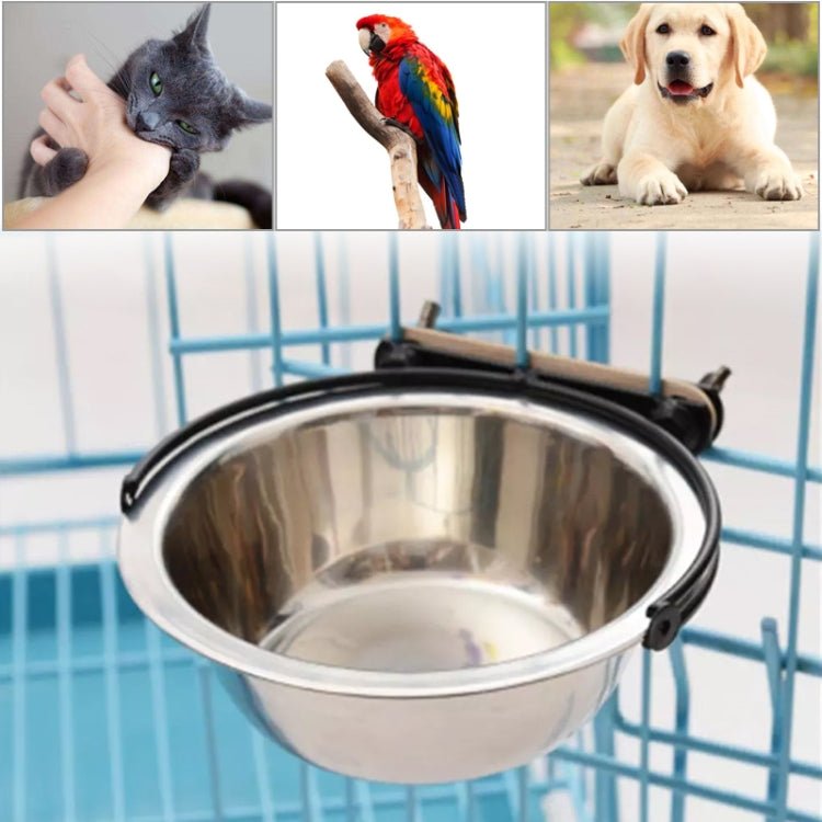Stainless Steel Suspension Style Dog Feeding Bowl, Size: Mini - Trustpick