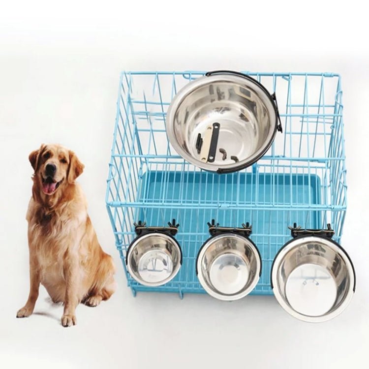 Stainless Steel Suspension Style Dog Feeding Bowl, Size: Mini - Trustpick