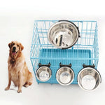 Stainless Steel Suspension Style Dog Feeding Bowl, Size: S - Trustpick