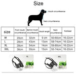 Steel Cage Style Dog Basket Wire Muzzle Protective Snout Cover with Leather Strap, Size: M - Trustpick