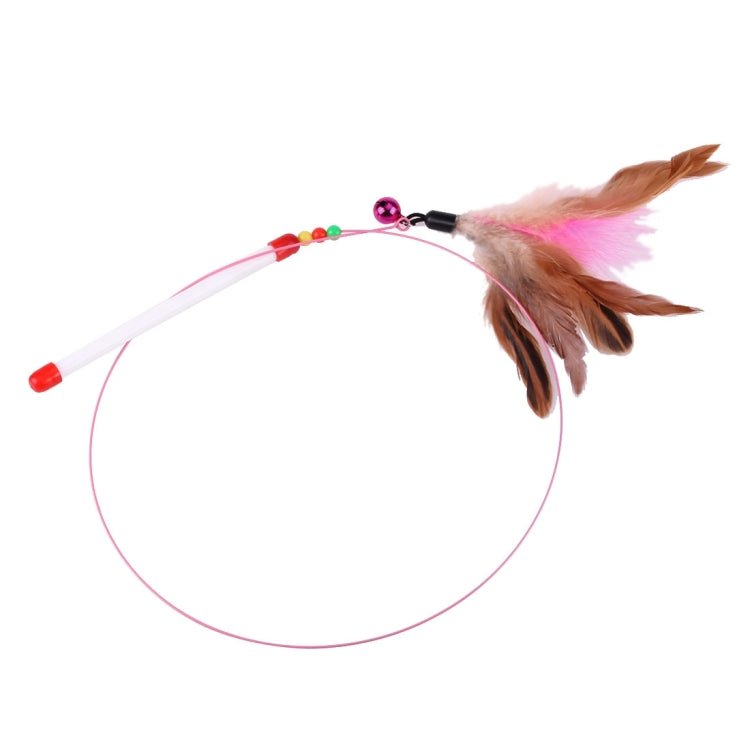 Steel Wire Teasing Feather Wand Pet Toy - Trustpick