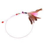 Steel Wire Teasing Feather Wand Pet Toy - Trustpick