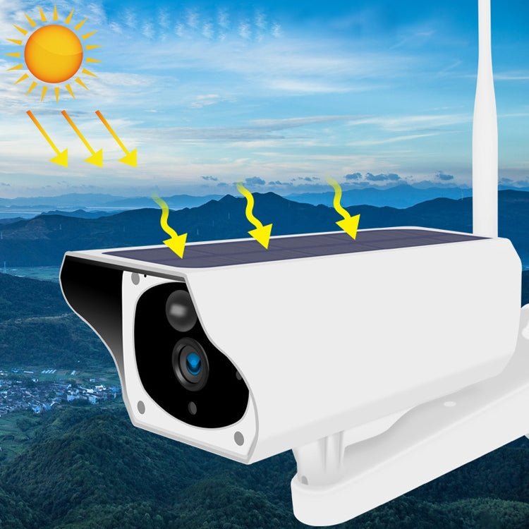 T1 - 2 2 Megapixel WiFi Version IP67 Waterproof Solar HD Monitor Camera without Battery & Memory, Support Infrared Night Vision & Motion Detection / Alarm & Voice Intercom & Mobile Surveillance - Trustpick