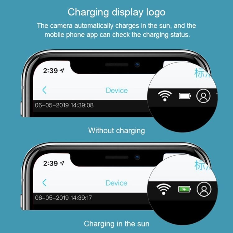 T1 - 2 2 Megapixel WiFi Version IP67 Waterproof Solar HD Monitor Camera without Battery & Memory, Support Infrared Night Vision & Motion Detection / Alarm & Voice Intercom & Mobile Surveillance - Trustpick