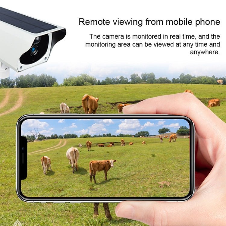 T1 - 2 2 Megapixel WiFi Version IP67 Waterproof Solar HD Monitor Camera without Battery & Memory, Support Infrared Night Vision & Motion Detection / Alarm & Voice Intercom & Mobile Surveillance - Trustpick