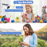 T13 - 2 1080P HD Solar Powered 2.4GHz WiFi Security Camera with Battery, Support Motion Detection, Night Vision, Two Way Audio, TF Card - Trustpick