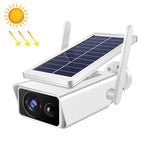T13 - 2 1080P HD Solar Powered 2.4GHz WiFi Security Camera with Battery, Support Motion Detection, Night Vision, Two Way Audio, TF Card - Trustpick