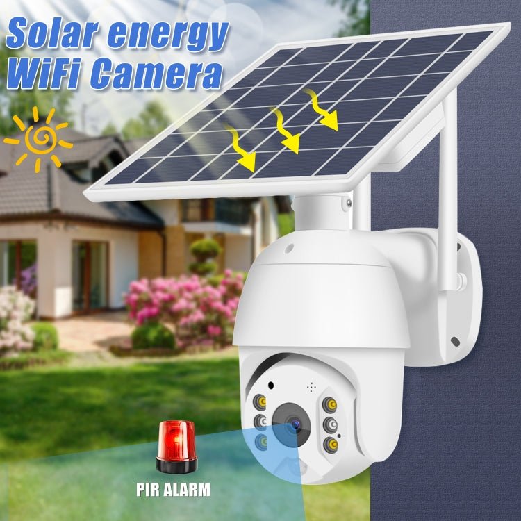 T16 1080P Full HD 4G (EU Version) Network Monitoring Solar Powered Camera, Support PIR + Radar Alarm, Night Vision, Two Way Audio, TF Card - Trustpick