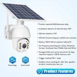 T16 1080P Full HD 4G (US Version) Network Monitoring Solar Powered Camera, Support PIR + Radar Alarm, Night Vision, Two Way Audio, TF Card - Trustpick