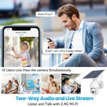 T16 1080P Full HD 4G (US Version) Network Monitoring Solar Powered Camera, Support PIR + Radar Alarm, Night Vision, Two Way Audio, TF Card - Trustpick